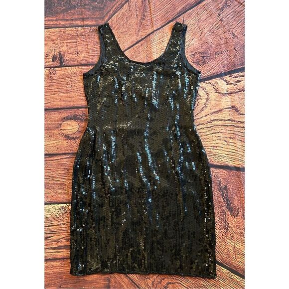 Together Black Beaded evening‎ gown Ladies  Dress Sequince - Picture 5 of 16